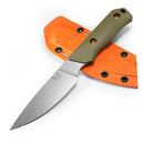 Benchmade Steep Country Hunter Dark Olive Santoprene with Satin Blade Finish