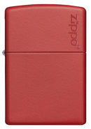 Zippo 233 Red Matte Zippo Logo