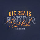 Boerboel Ladies T-Shirt – Embroidered “RSA” Navy