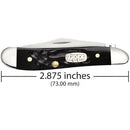 Zippo Rough Black Synthetic Peanut Pocket Knife