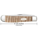 Zippo Natural Curly Maple Wood Trapper Pocket Knife
