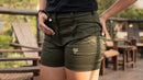 Bosbok Ladies Deep Olive Stretch Shorts