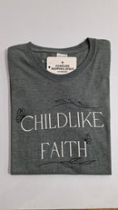 FRJ Ladies Childlike faith Melange Heather Grey T-Shirt