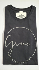 FRJ Ladies Grace Looks Black T-Shirt