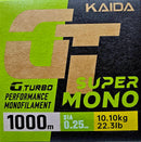 Kaida GT Super Mono Green 600M Fishing Line