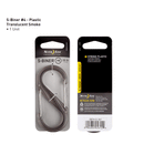 Nite Ize No4 Smoke S-Biner Plastic Double Gated Carabiner