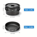 Cooking Pot, Pan, Kettle and Tableware Set