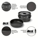 Cooking Pot, Pan, Kettle and Tableware Set