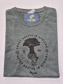 Myraki Mens Rooted Melange Heather Grey T-Shirt