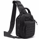 Silver Knight Multi-Purpose Tactical Shoulder bag with Loops - Black