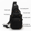 Silver Knight Multi-Purpose Tactical Shoulder bag with Loops - Black