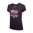Wildebees WLA161 Graphite Vintage Ombre Bouquet Ladies Tee