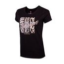 Wildebees WLA170 Black Glitzy Glam Fur Tee