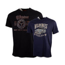 Wildebees WMA526/528 Twin Pack-Metal Script/Farm Truck Tee Desert New Navy/Black Mens