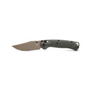 Benchmade Tagged Out Deep Olive Grivory Handle with Tan Cerakote Blade Finish