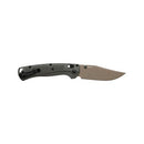 Benchmade Tagged Out Deep Olive Grivory Handle with Tan Cerakote Blade Finish