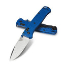 Benchmade Bugout Blue Grivory with Satin Blade Finish