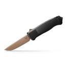 Benchmade Shootout OTF Auto Grivory Handle with Flat Dark Earth PVD Blade Finish