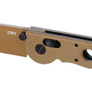 CRKT M16-02XD Tanto Crossbar Lock Desert Tan Grivory Handle with Tan EDP D2 Blade Finish