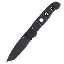 CRKT M16-14XK Tanto Crossbar Lock Black Grivory Handle with Veff Serrated D2 Black EDP Blade Finish