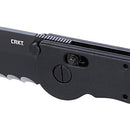 CRKT M16-14XK Tanto Crossbar Lock Black Grivory Handle with Veff Serrated D2 Black EDP Blade Finish