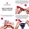 3D Nylon Printed Handles Scale Set - Flint For 91mm Swiss Army Pocket Knives Plus Ball Pen