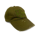 Nordiske Flag Cap - Destressed Olive