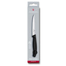 Victorinox Swiss Classic 6 Piece Steak Knife Set Serrated Pointed Black - Box